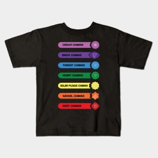 Chakras 7 Chakra Yoga Meditation Newest Design Kids T-Shirt